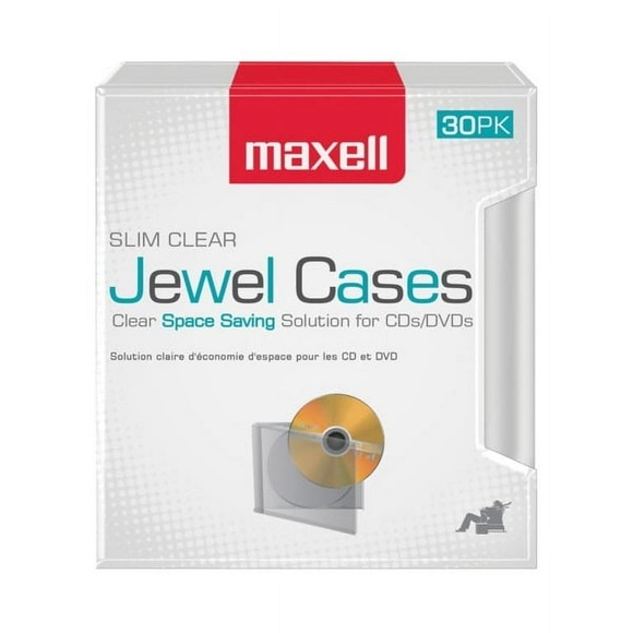 2 Brand New Boxes of Maxell Slim CD/DVD Jewel Case 70 Total - Picture 5 of 6